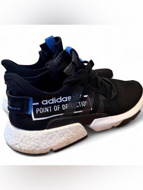 adidas Black and Blue Point of Deflection Runner